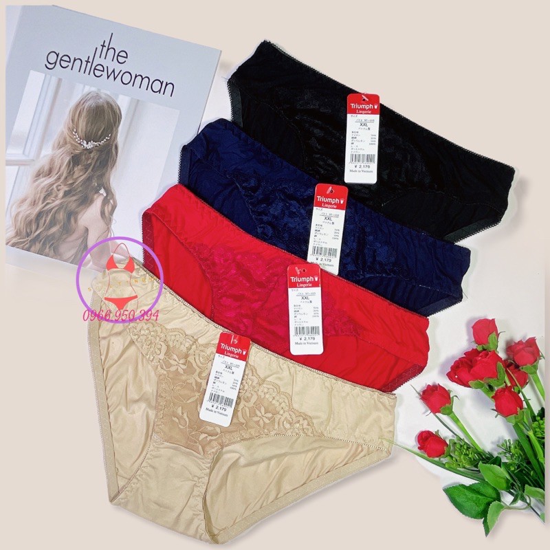 Quần lót nữ cotton dày dặn phối ren dày xịn hàng VIệt Nam chất lượng cao Set 10 cái