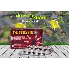 ONCOLYSIN – HỖ TRỢ THANH NHIỆT GIẢI ĐỘC CHỐNG OXY HÓA – NÂNG CAO SỨC ĐỀ KHÁNG – HỖ TRỢ GIẢM U BƯỚU