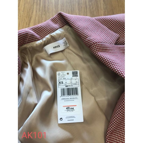 Áo khoác blazer MNG AK103