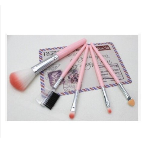 SET 5 CÂY CỌ TRANG ĐIỂM MÀU HỒNG CỰC ĐẸP CHO BẠN GÁI