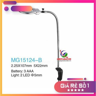 Kính lúp kẹp bàn có đèn mg15124-b