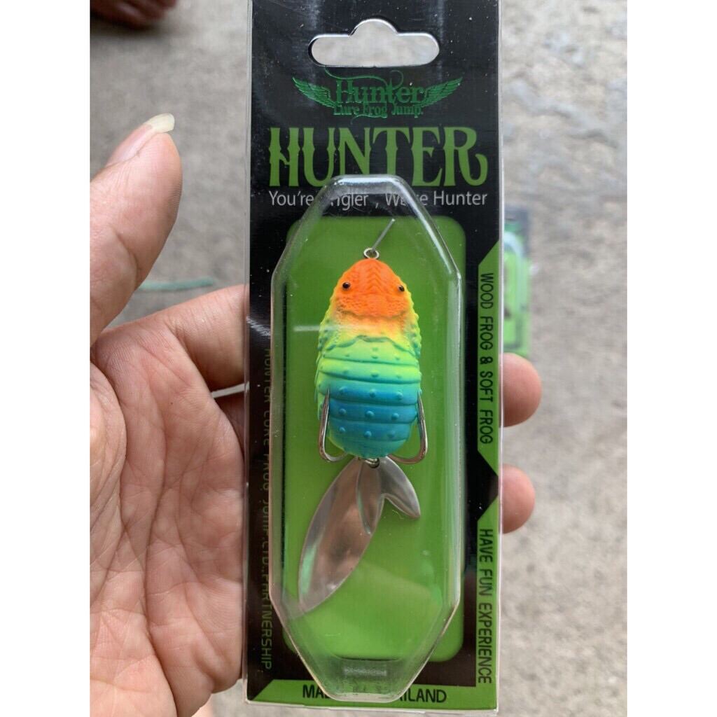 Mồi nhái giả v4 câu lure ( Hunter ) - SIÊU NHẬY