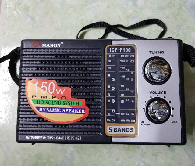 RADIO 5BAND MASON ICF-F100