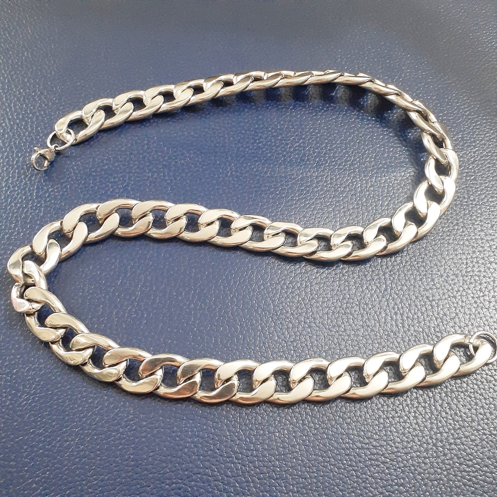 Dây chuyền nam inox kiểu lặc đại 11 mm đẹp, không đen, không gỉ, hợp thời trang