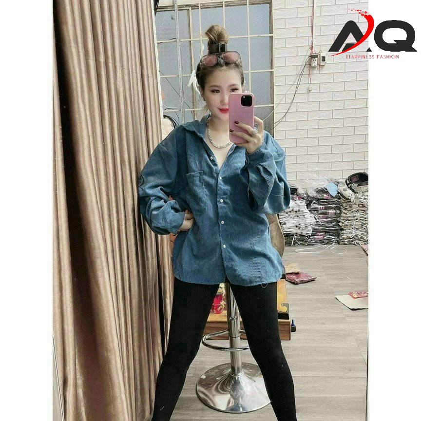 Áo Khoác nhung tăm 1 lớp Nam Nữ Đẹp Cao Cấp Áo Rin Xu hướng Hot hiện nay- AQSTORE