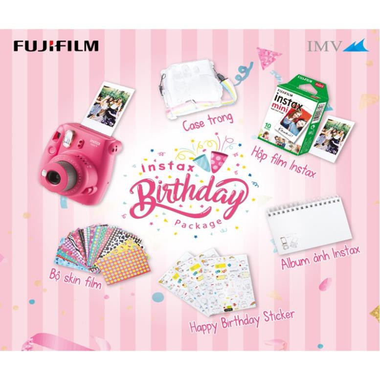 Máy Chụp Ảnh Lấy Liền - Fujifilm Instax Mini 9 - Happy Birthday Package 2020