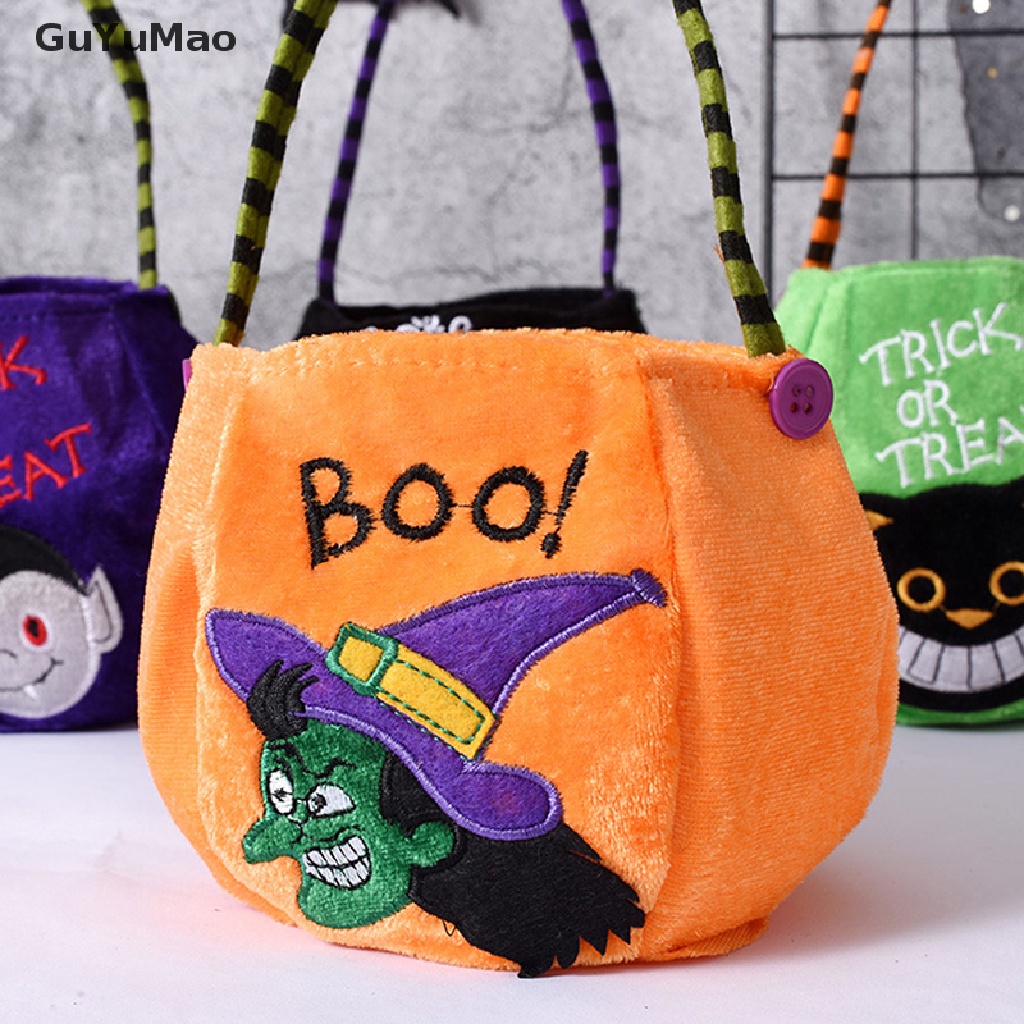 Túi Đựng Kẹo Hình Bí Ngô / Mèo Đen Phong Cách Halloween 2022
