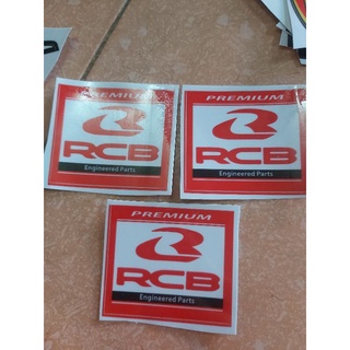 Combo 2 Tem Sticker Decal RCB Đỏ Dán Xe Giá Rẻ