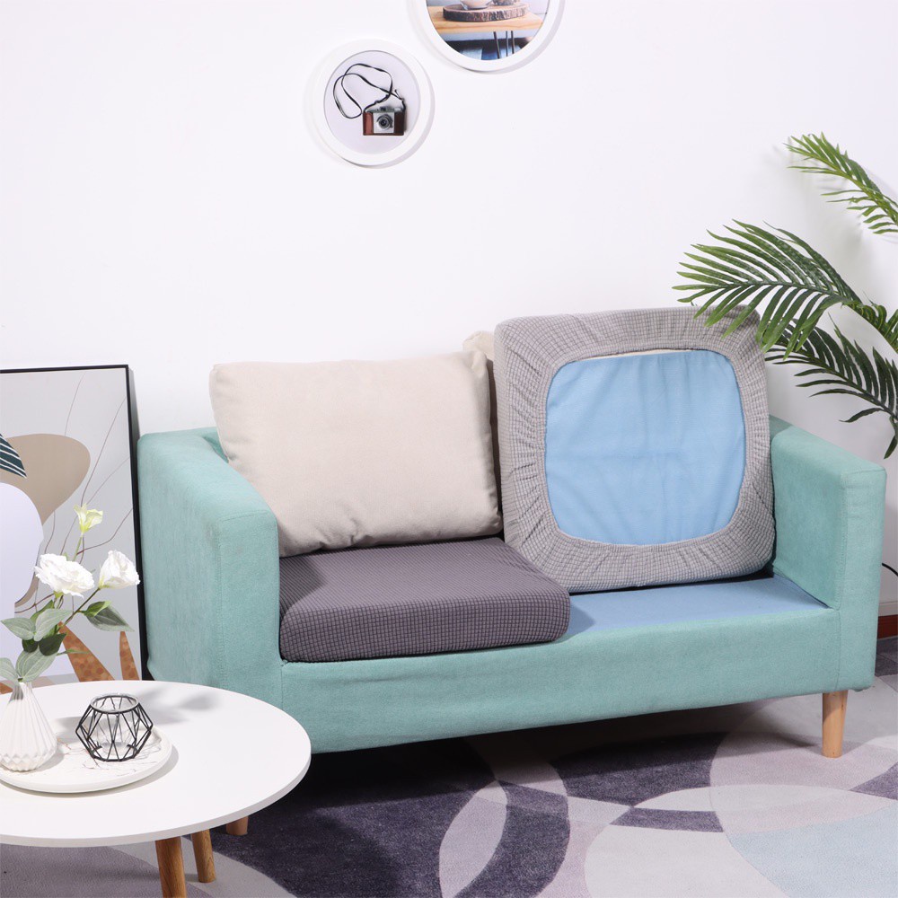 ❤LANSEL❤ Elastic Cushion Cover Soft Slipcovers Sofa Covers Settee Protectors Furniture Protector Removable 1-3 Seats Washable Seat Slipcover/Multicolor