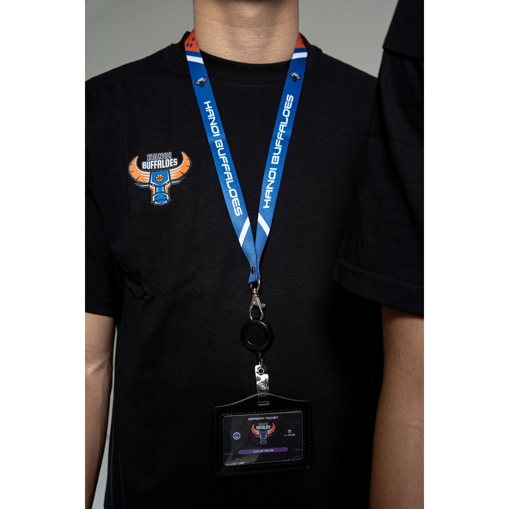 Dây đeo thẻ Lanyard chất liệu da Hanoi Buffaloes