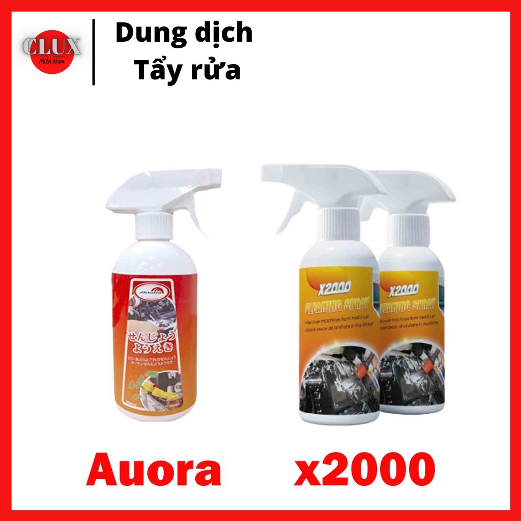 Dung dịch xịt tẩy rửa Auora / X2000 công nghệ Nhật Bản thách thức mọi vết bẩn nhà bếp