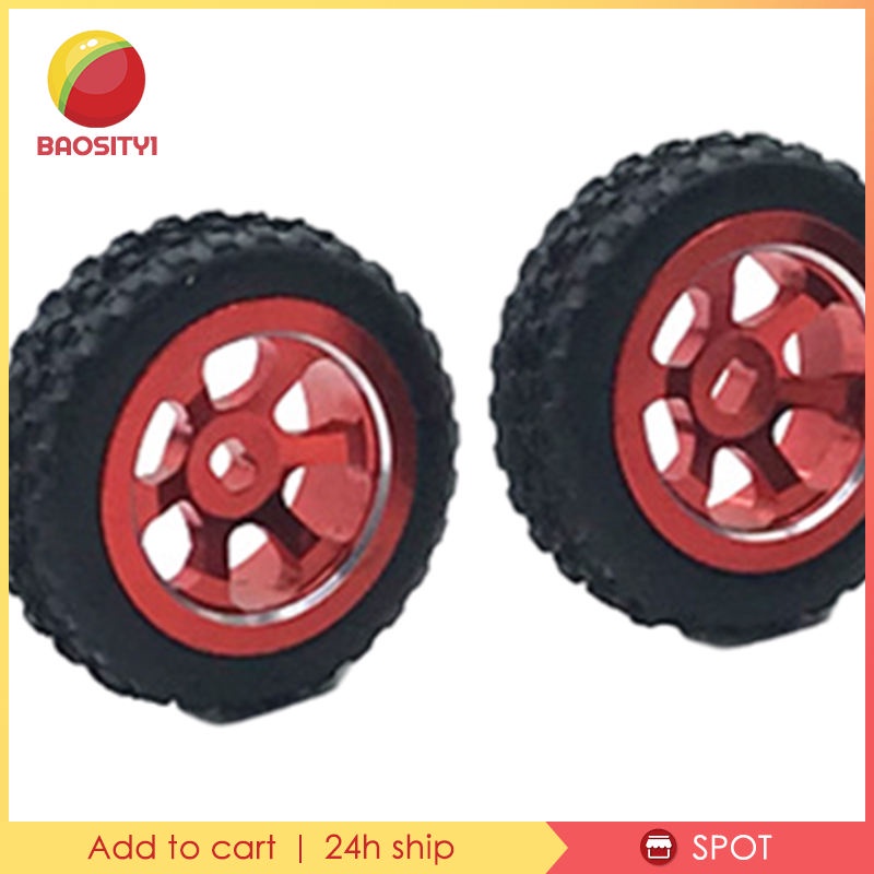 Bộ 4 Bánh Xe Cao Su 20mm Cho Xe Điều Khiển WLtoys 1 / 28 K969 K979 K989 P929