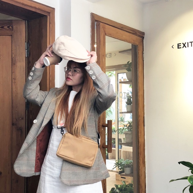 [Mã WABRBAGS giảm 20K đơn 99K] LINLINCANVAS Túi Hộp nhiều màu + quai ( shop sẽ inbox chọn quai khi có order )