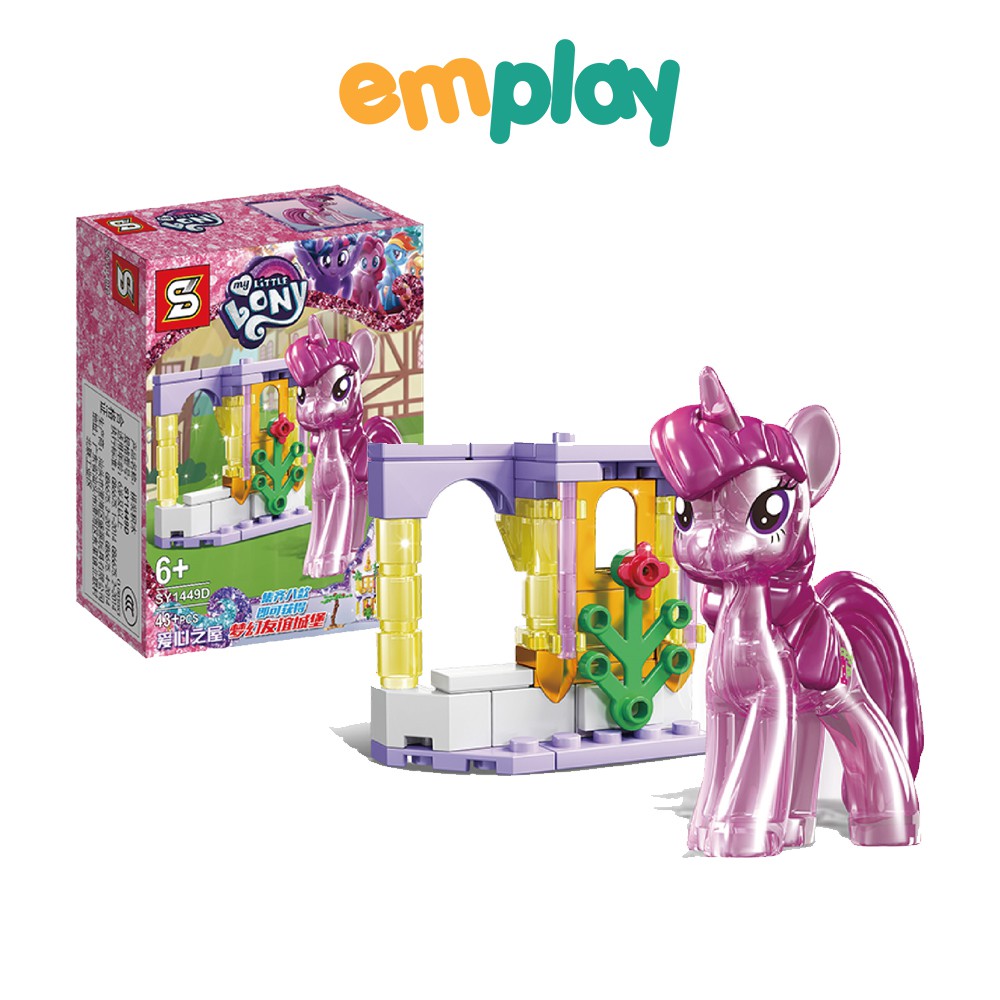 Đồ chơi xếp hình Ngựa Pony Emplay, bộ lắp ráp 17-43 miếng ghép, chất liệu nhựa bền bóng, chắc khỏe, an toàn