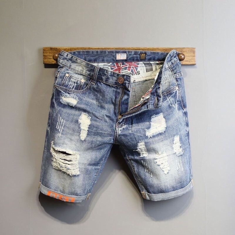 Quần short jean nam thời trang Hpfashion, quần short nam vải jean co giãn mềm mịn, form cực chuẩn - QSJNTCS234