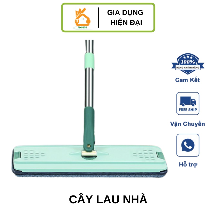 Cây lau nhà - Chổi lau sàn rời không kèm thùng thấm hút tốt, xoay 360