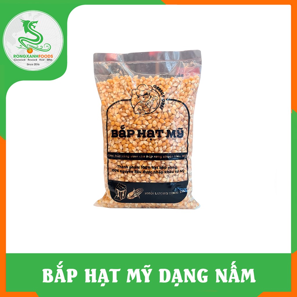 Hạt Bắp Mỹ Dạng Nấm 1000g - Rồng Xanh Foods