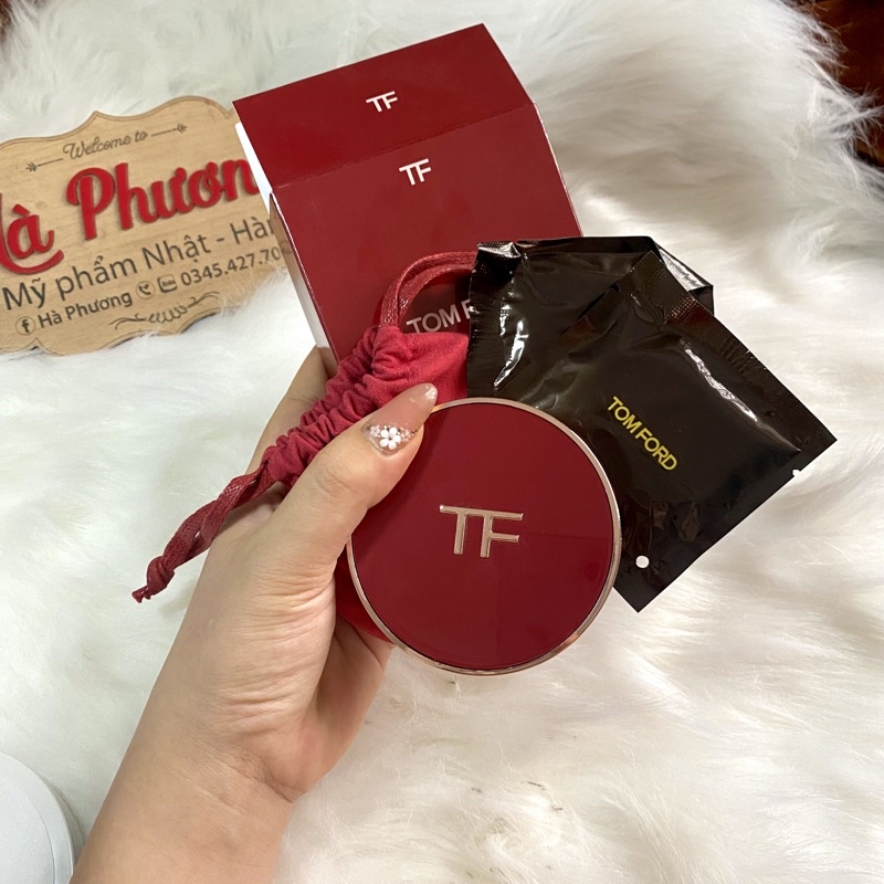 Phấn nước Tom Ford vỏ đỏ bản LIMITED Tặng lõi phụ + 2 bông phấn