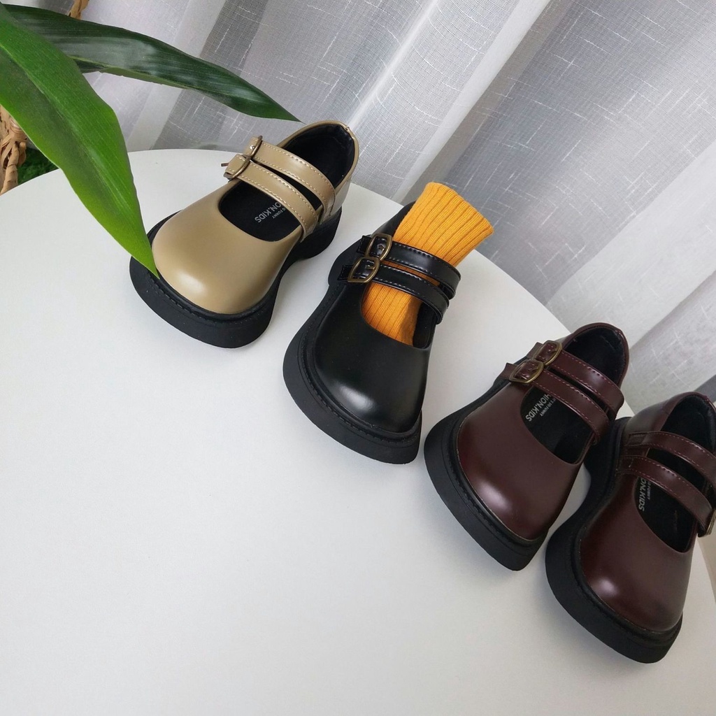 Giày Công Chúa Mary Jane Mũi Tròn Phong Cách Hàn Quốc Mùa Xuân Mới Cho Bé Gái 2022