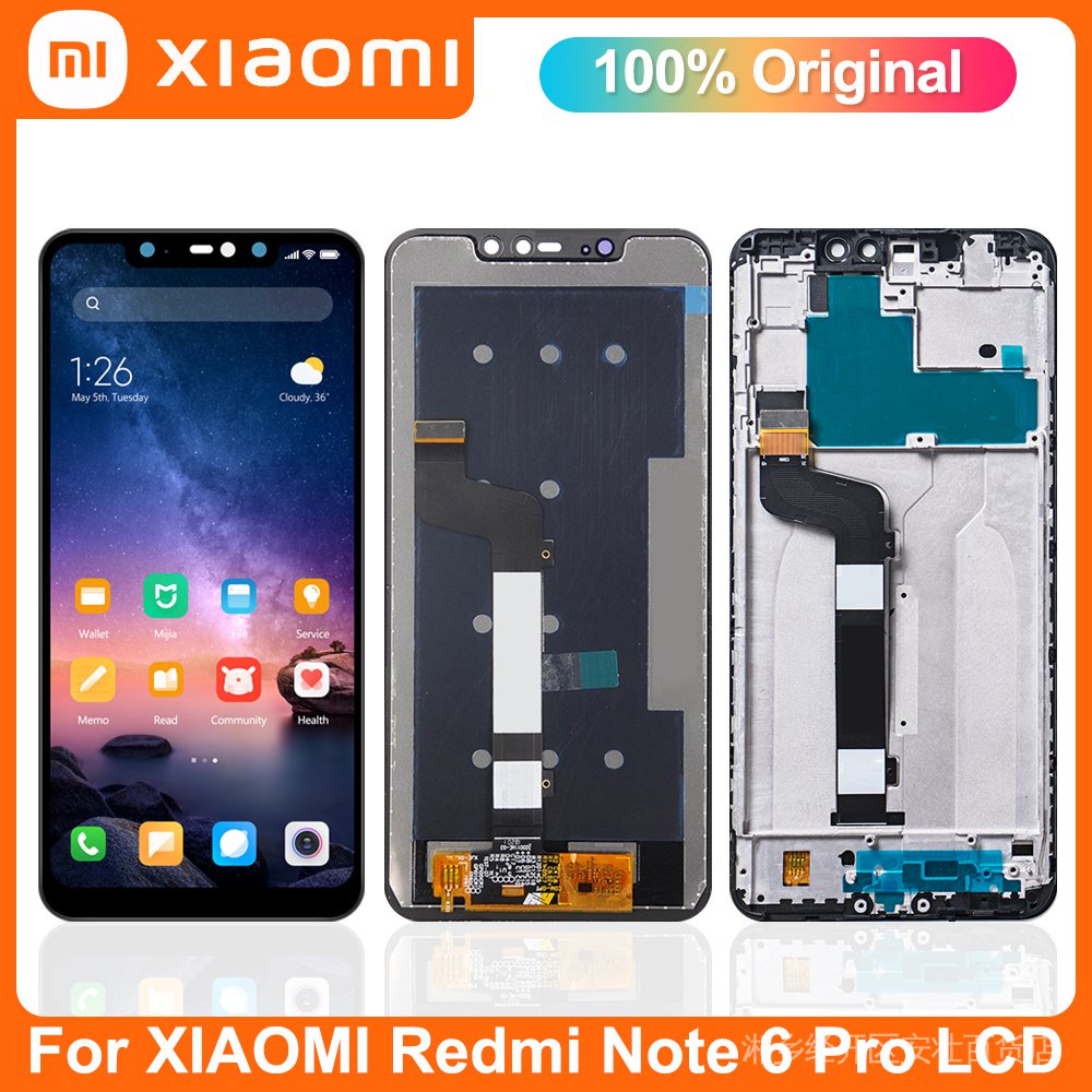 Màn Hình LCD 6.26 Chính Hãng Xiaomi Redmi Note 6 Pro#39;&#Màn Hình Cảm Ứng Thay Thế 39; Kỹ Thuật Số Cho Redmi Note6 Pro M1806E7TG