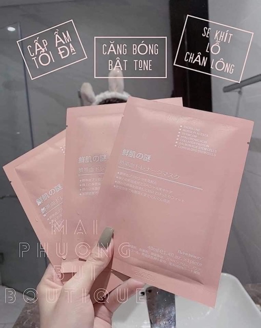 Mask mặt nạ nhau thai cuống rốn se khít trắng da Nhật bản