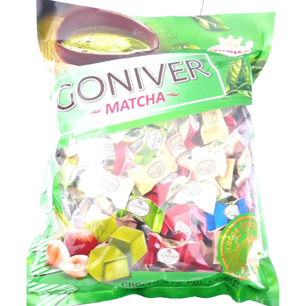 Kẹo Chocolate GONIVER Matcha Phú Cường Gói 1kg
