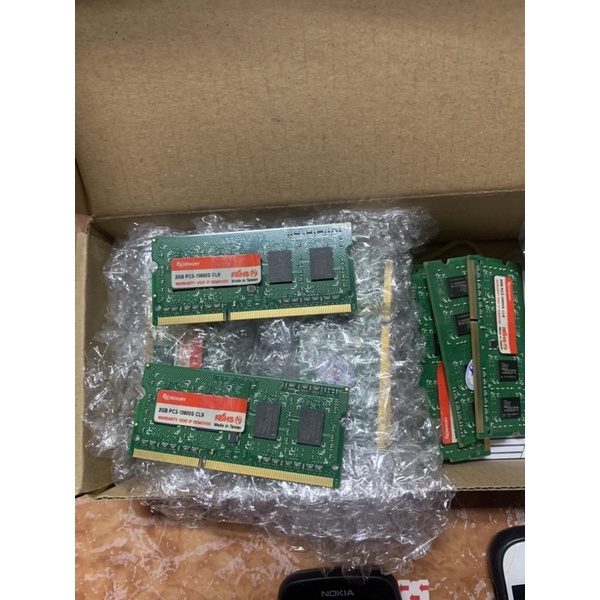 Ram laptop ddr3 2gb pc3-10600s bus 1333 1066 mh sài cho laptop đời 1-2-3 nhé, bảo hành 5 năm 1 đổi 1