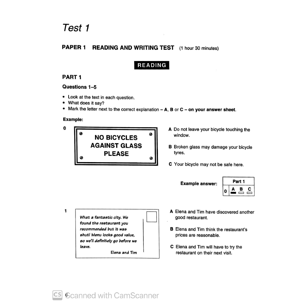 Sách - Cambridge Preliminary English Test 3 Student's Book with Answers FAHASA Reprint Edition