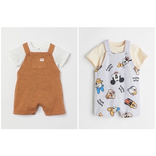 Set áo cotton quần yếm vợt sale