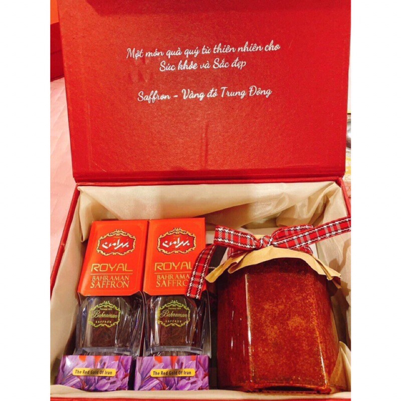 Saffron ngâm mật ong - Hũ 1gram -  SAFFRON TÂY Á Bahraman Super Negin - nhuỵ hoa nghệ tây - Nhập khẩu độc quyền từ Iran | BigBuy360 - bigbuy360.vn