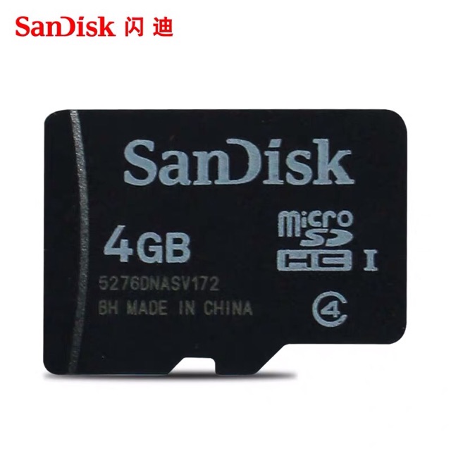 Thẻ Nhớ MicroSDHC 4GB C4 | WebRaoVat - webraovat.net.vn