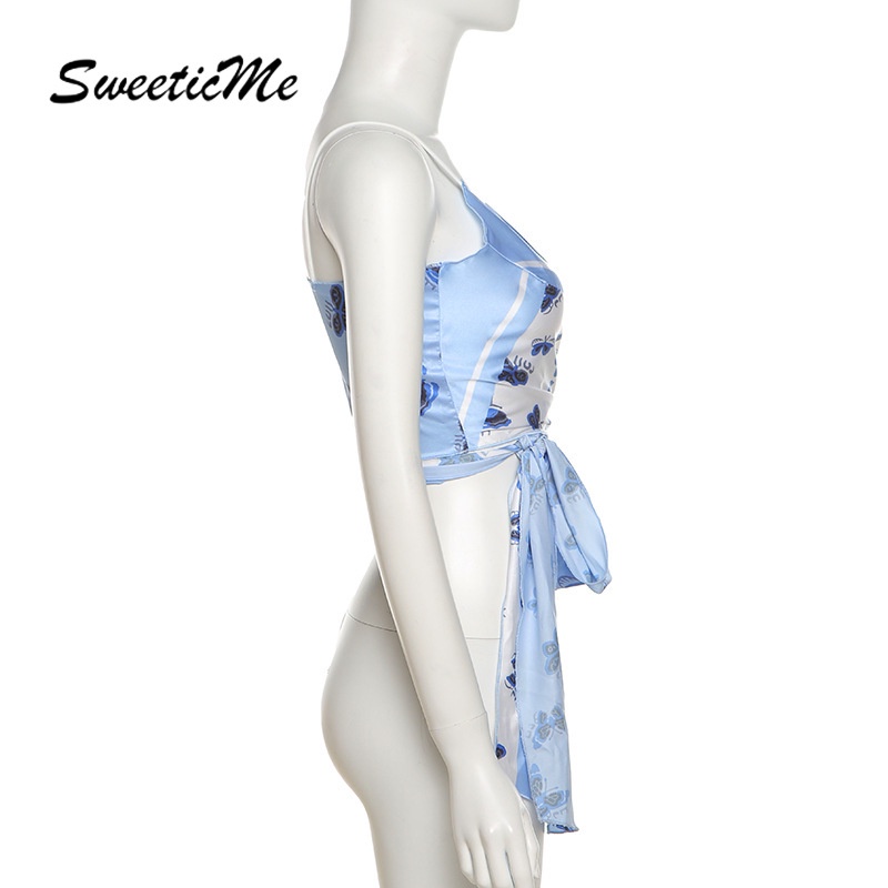 Áo Hai Dây Hở Lưng Sweeticme 2021 Màu Sắc Trơn Gợi Cảm | BigBuy360 - bigbuy360.vn