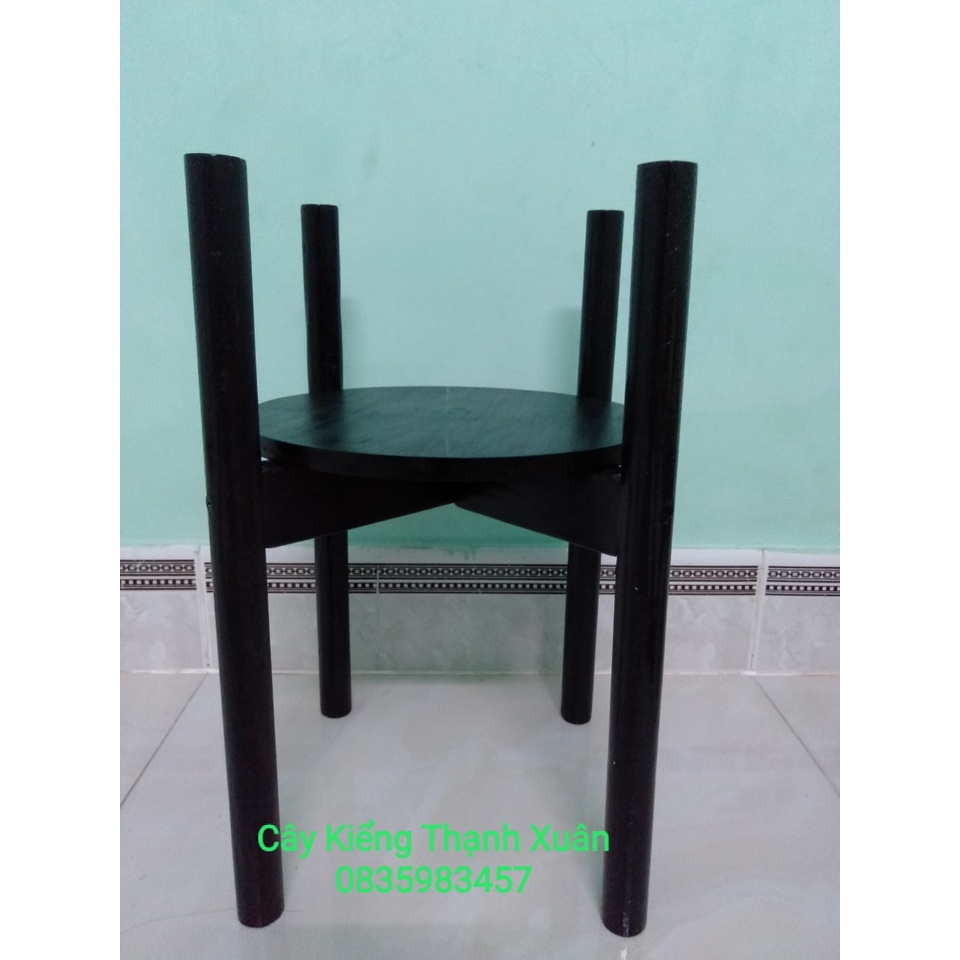 Kệ Giá Gỗ Để Chậu Hoa/Đôn Gỗ Để Chậu Hoa Cây Cảnh Để Bàn Trang Trí Kích Thước Cao 40cm x Rộng 31cm, lọt lòng chậu 26cm