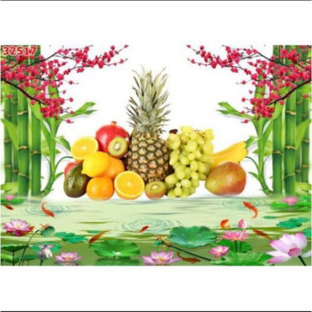 Tranh dán bàn thờ 3d