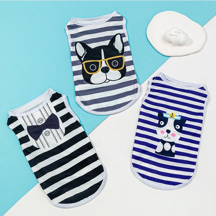 Áo In Họa Tiết Hoạt Hình Dễ Thương Thời Trang Xuân Hè Cho Thú Cưng