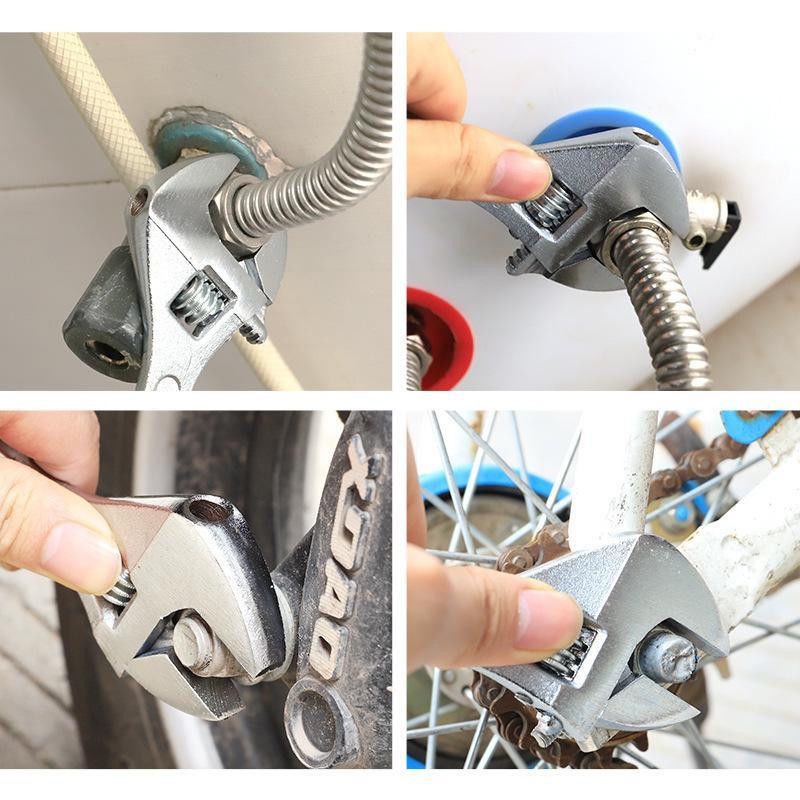 Cờ Lê Điều Chỉnh Đa Năng Tùy Chỉnh Cỡ Lớn 10 Inch 12 Inch Kèm Cờ Lê Tiện Dụng