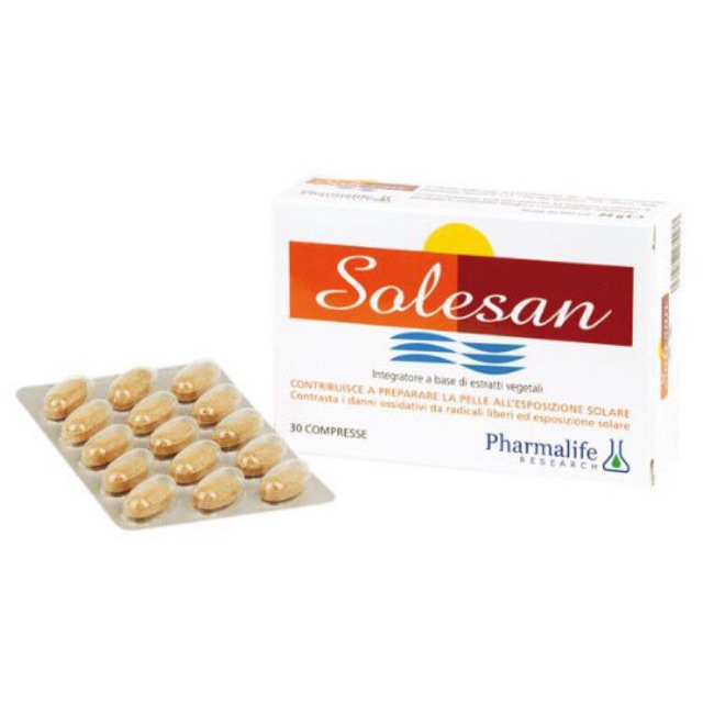 Pharmalife Viên Uống Chống Nắng Solesan Protect PHARMALIFE - Chống Nắng Nội Sinh, Làm Sáng Da, Hỗ Trợ Thâm Nám - 30 Viên