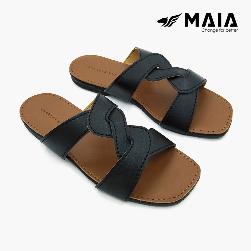 Dép thời trang nữ sang trọng Maia - quai ngang đan chéo đẹp - đi êm chân thoải mái MA5803 (nhiều màu)