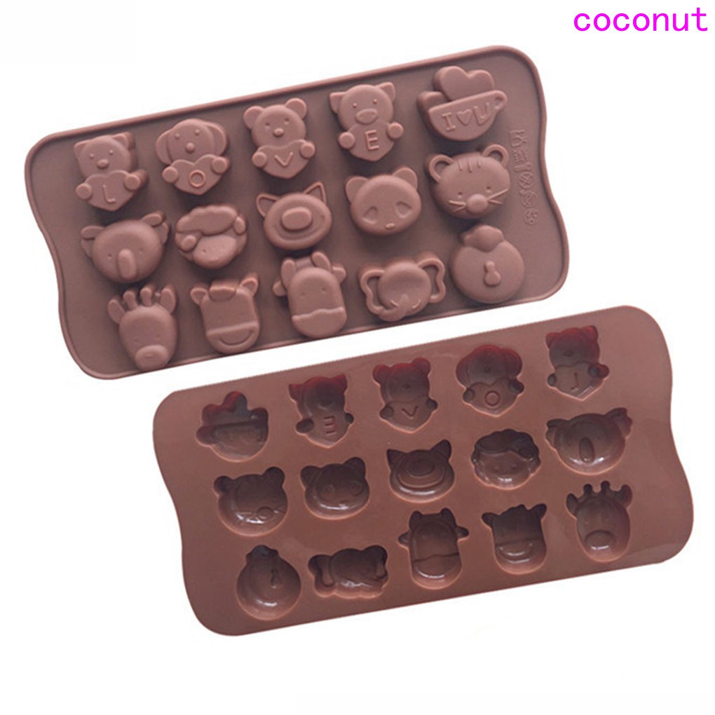 Khuôn silicone tạo hình động vật đáng yêu để làm bánh