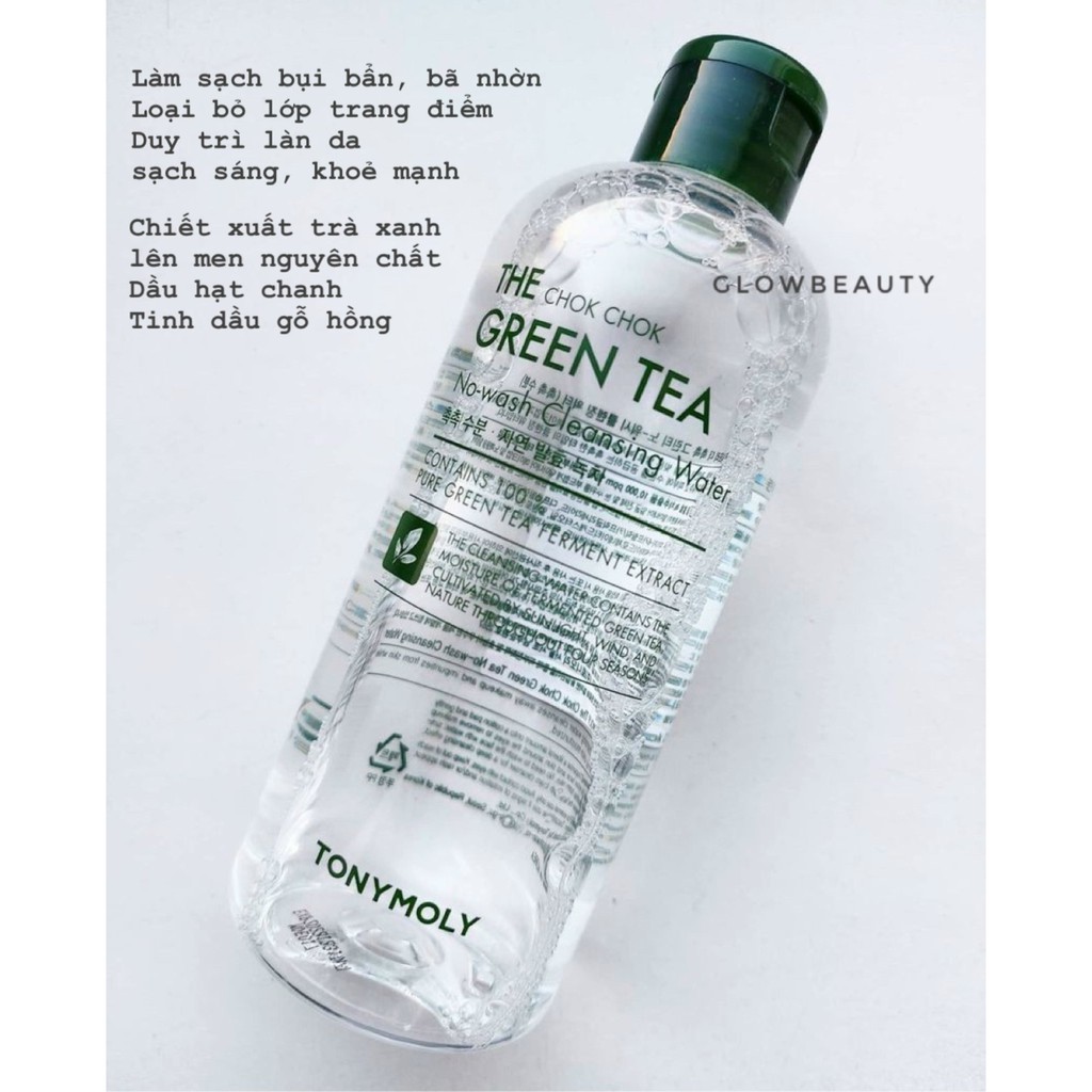 NƯỚC TẨY TRANG THE CHOK CHOK GREEN TEA NO-WASH CLEANSING WATER 300ML