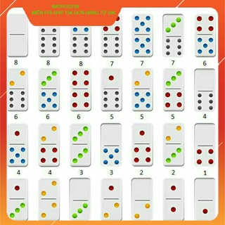 [HCM] Cờ Domino Hộp Nhựa, Quân Trắng Không Viền