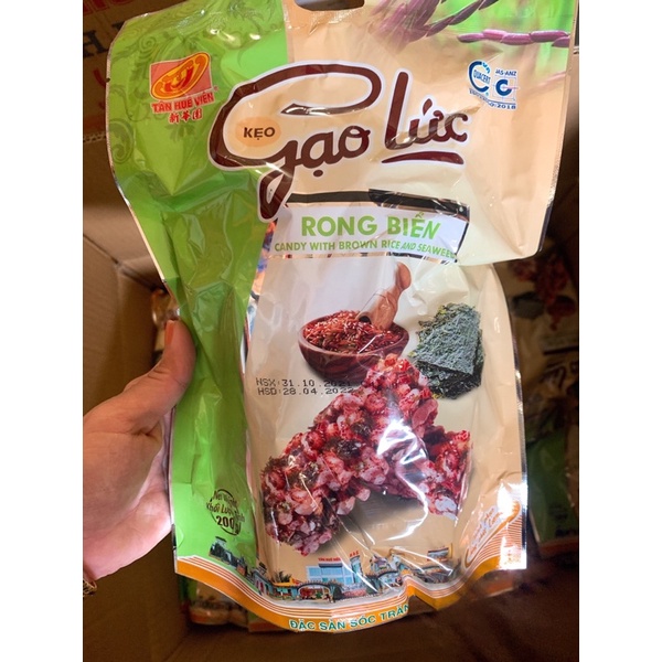 Kẹo Gạo lức rong biển Tân huê viên