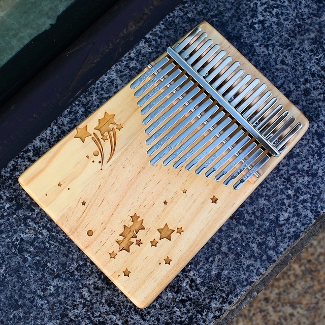 [Giao hỏa tốc] Đàn kalimba 17 phím gỗ nguyên khối Mahagony GECKO000019 cho bạn mới biết chơi