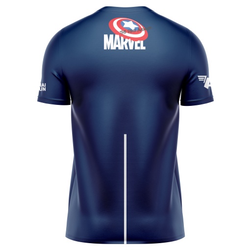 Áo Thun Chạy Bộ Hình Khiên Của Captain America