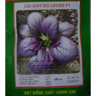 Hạt Giống Cải Chít Đỏ ( Chíp Đỏ ) - 1 gói  300 Hạt