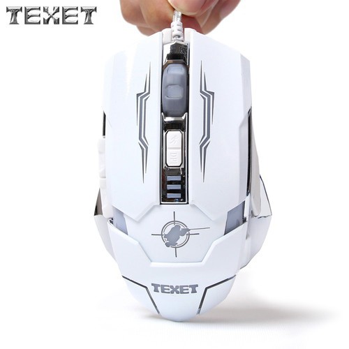 Chuột game có dây TEXET HH-X1 Trắng/Đen