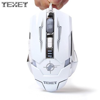 Chuột game có dây TEXET HH-X1 Trắng/Đen