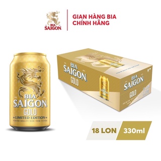 Bia sài gòn gold 330ml*18 lon