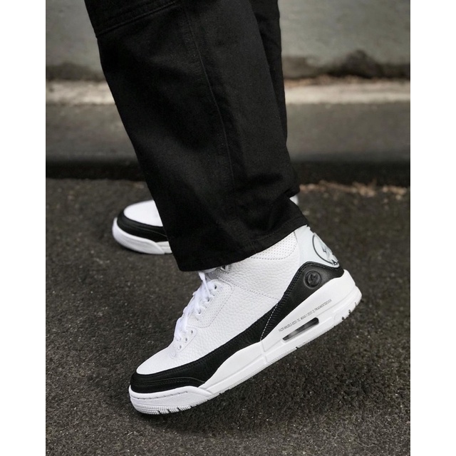 GIÀY JD3 RETRO FRAGMENT WHITE BLACK LAI AU