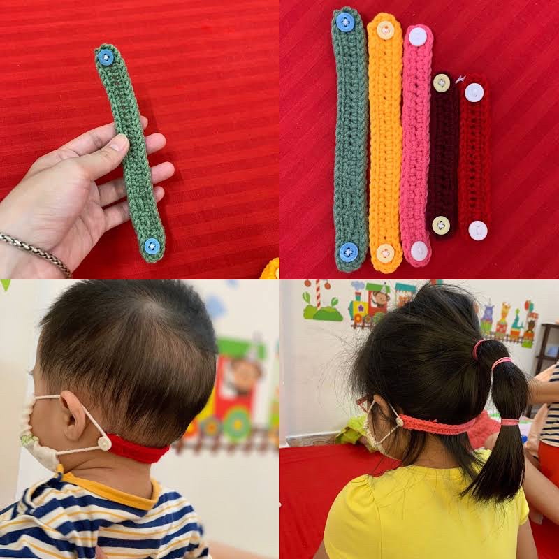 Tai giả Dây đeo khẩu trang handmade chống đau tai maskmate - Giá yêu thương ủng hộ các y bác sĩ chống dịch